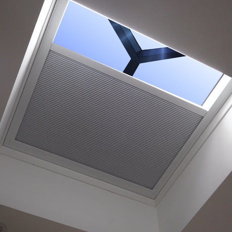 Manual Horizontal Blinds for Roof Lanterns.