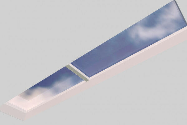 1000 x 5000 mm Fixed Glass Link Modular Skylight (2 Fixed 0 Opening).