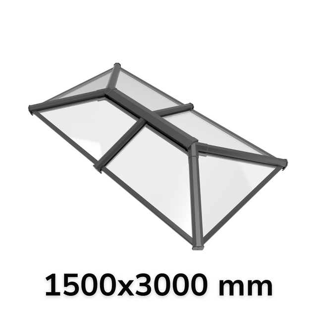 1500 x 3000 mm Stratus Aluminium Roof Lantern Style 2 (Traditional).