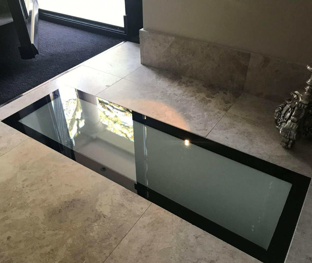 1000 x 2500 mm Frameless Walk-on Skylight.