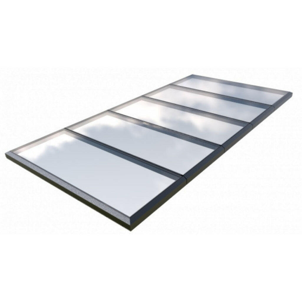 3000 x 6000 mm Fixed Glass Link Modular Skylight (5 Fixed 0 Opening).