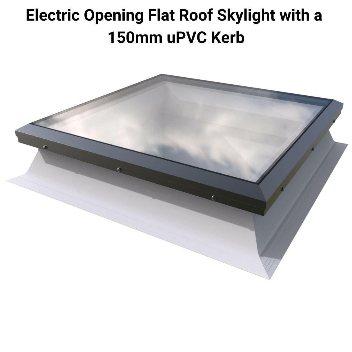 600 x 600 mm Brett Martin Electric Opening Flat Roof Skylight.