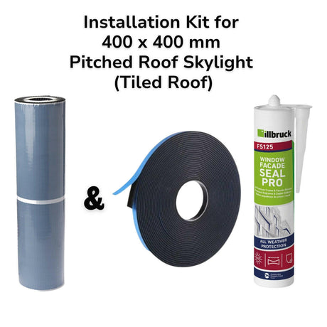 400 x 400 mm Pitched Roof Skylight (Tiled Roof) Installation Kit.