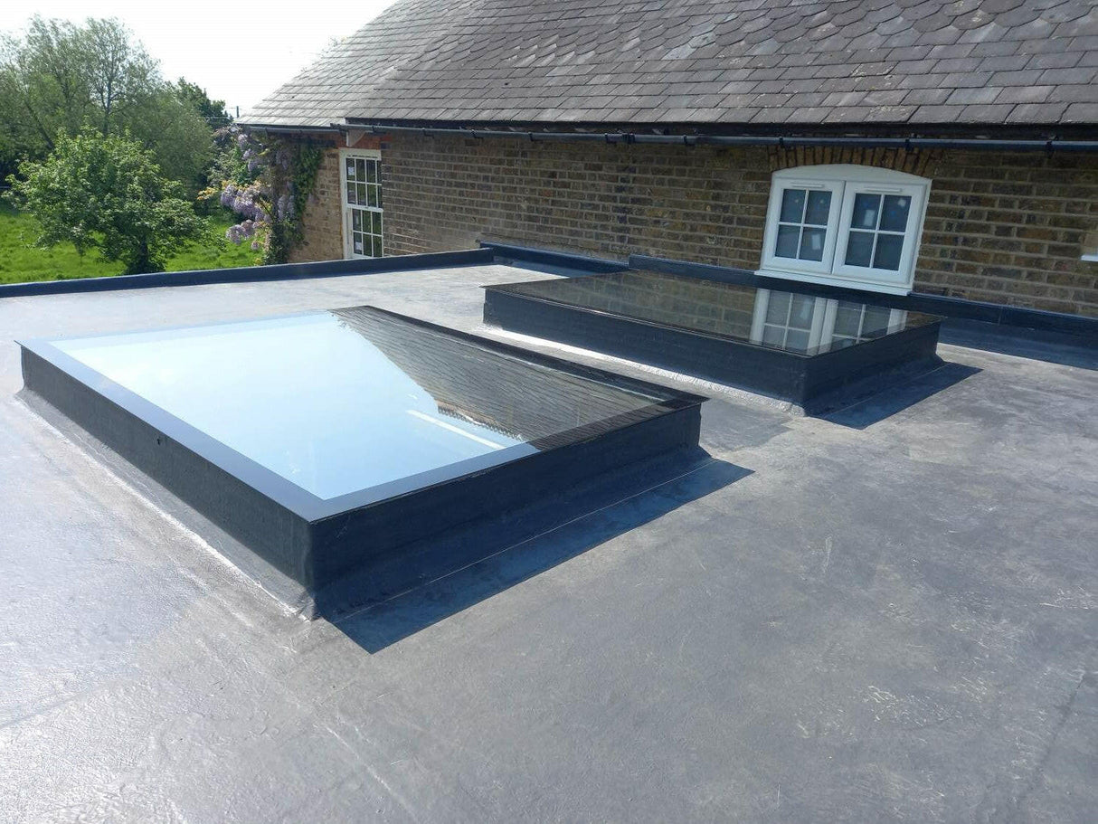1500 x 2000 mm LD Frameless Triple Glazed Flat Roof Skylight.