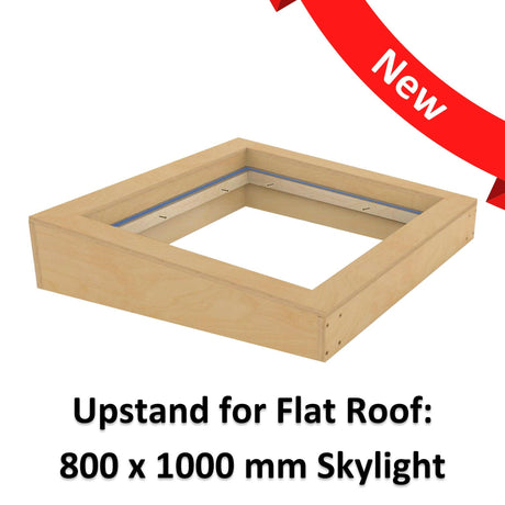 800 x 1000 mm Insulated Upstand for Flat Roof Skylight.