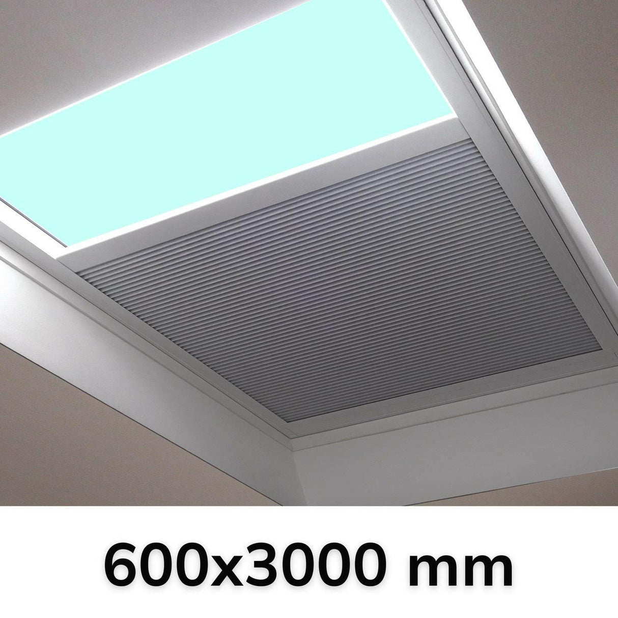 600 x 3000 mm LD Electric Blinds for Flat / Pitched Roof Skylights & Roof Lanterns.