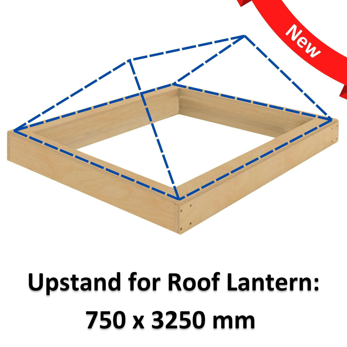 750 x 3250 mm Insulated Upstand for Roof Lantern.