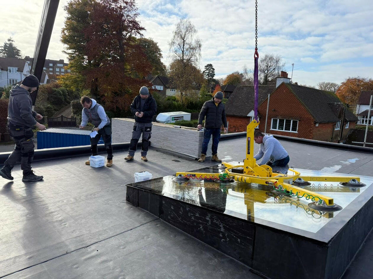 800 x 1200 mm LD Frameless Triple Glazed Flat Roof Skylight.