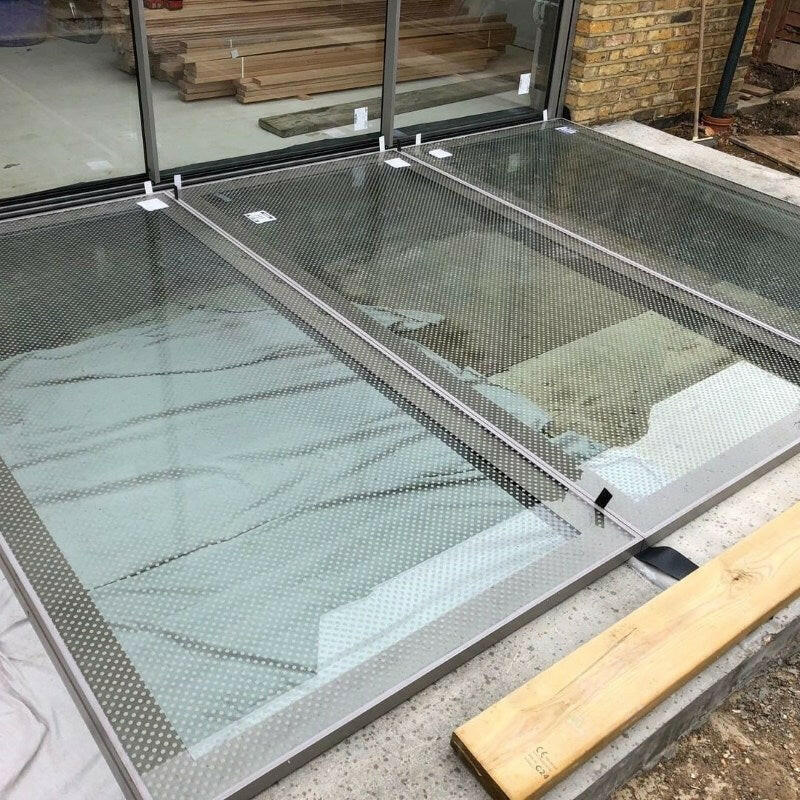 400 x 3000 mm Framed Walk-on Skylight.
