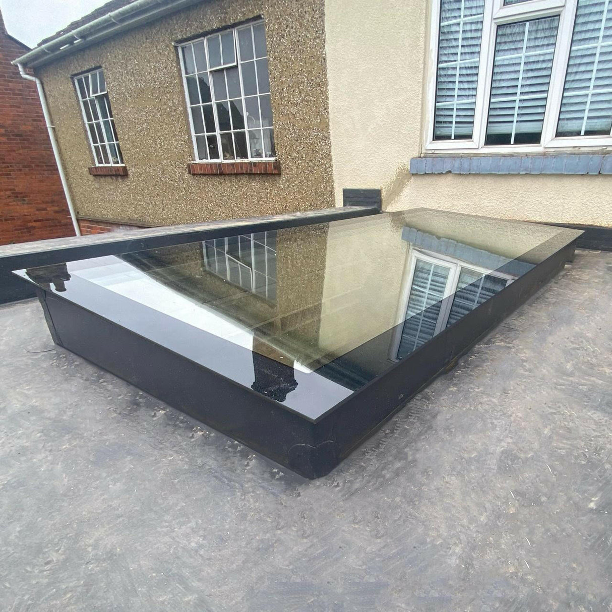 600 x 2500 mm LD Frameless Triple Glazed Flat Roof Skylight.