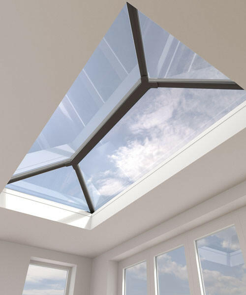 1200 x 2500 mm Stratus Aluminium Roof Lantern Style 1 (Contemporary).