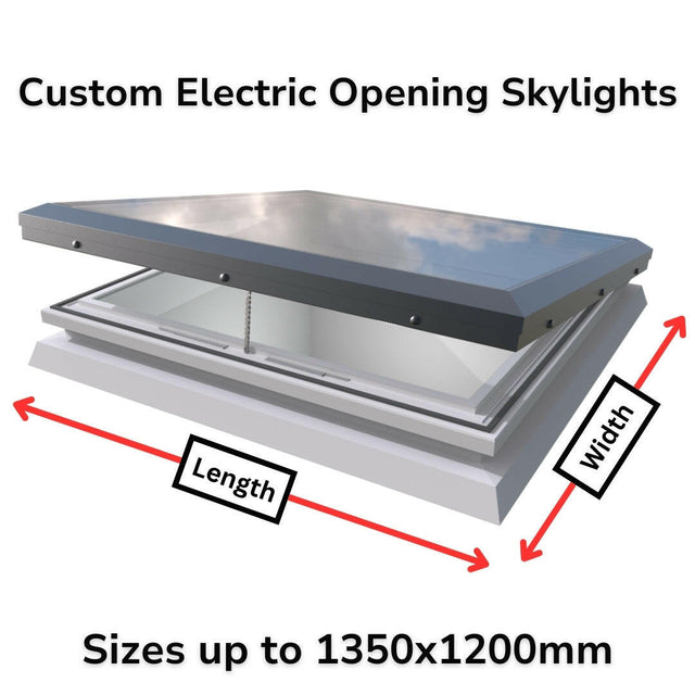 Brett Martin Custom Size Electric Opening Skylight.