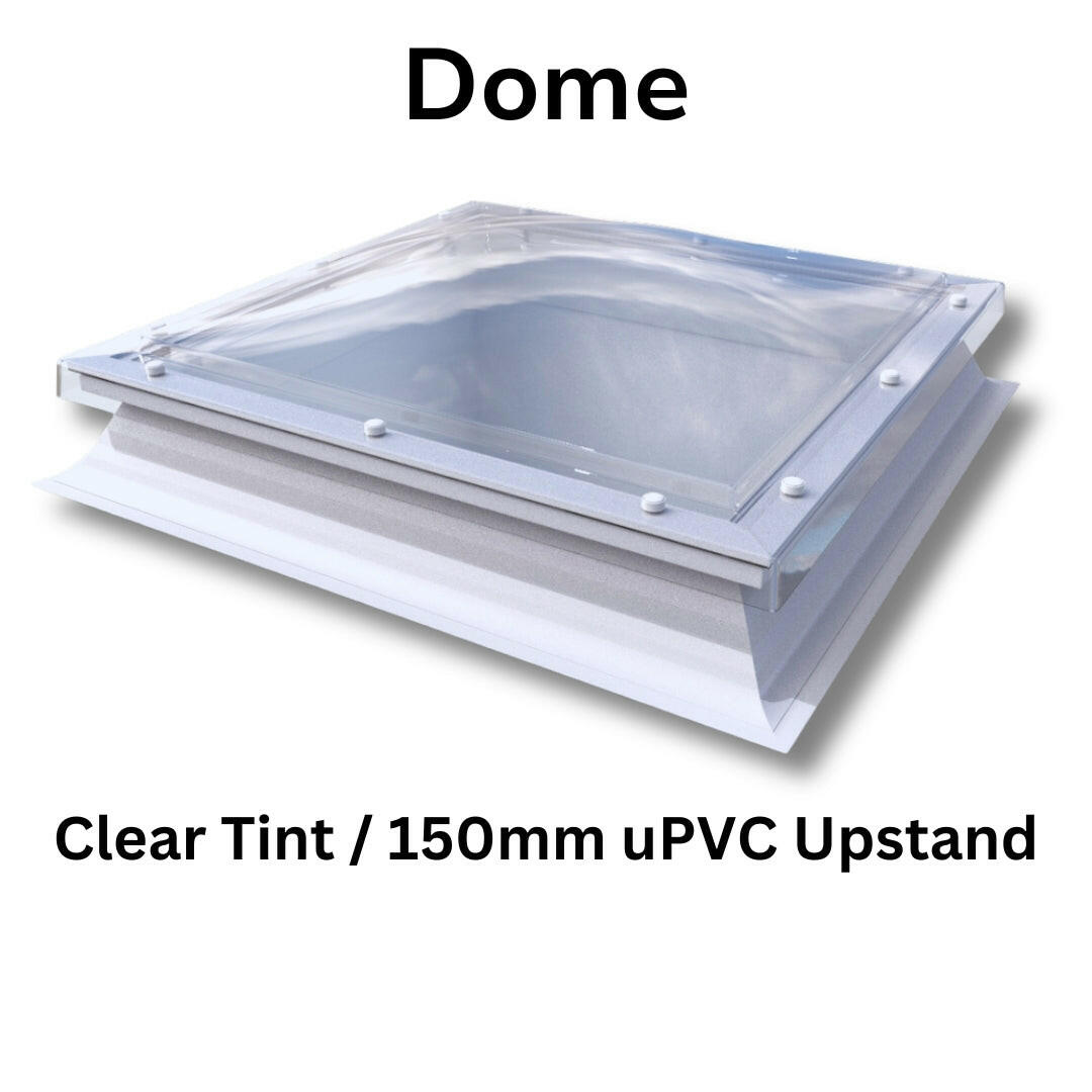 600 x 600 mm Polycarbonate Fixed Dome Rooflight by Mardome Trade.