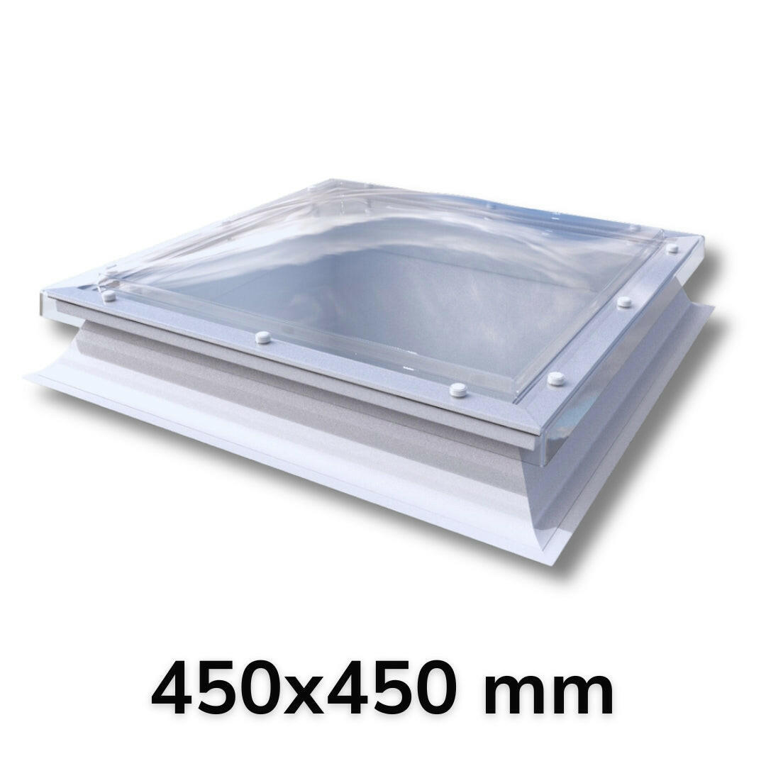 450 x 450 mm Polycarbonate Fixed Dome Rooflight by Mardome Trade.