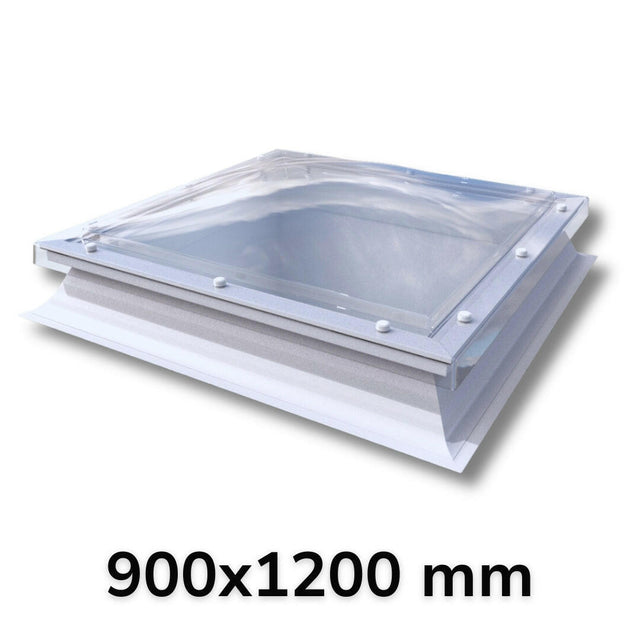 900 x 1200 mm Polycarbonate Fixed Dome Rooflight by Mardome Trade.