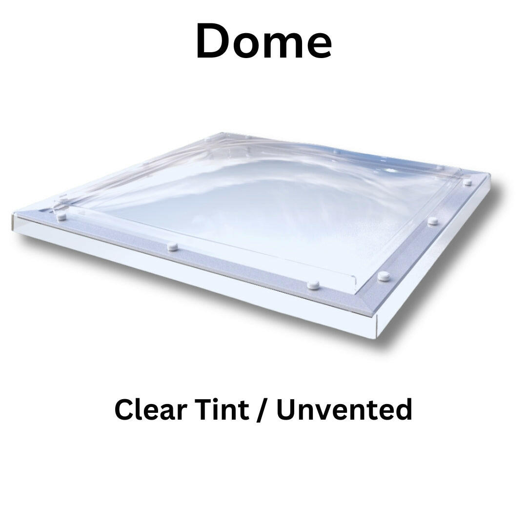 600 x 600 mm Polycarbonate Fixed Dome Rooflight by Mardome Trade.