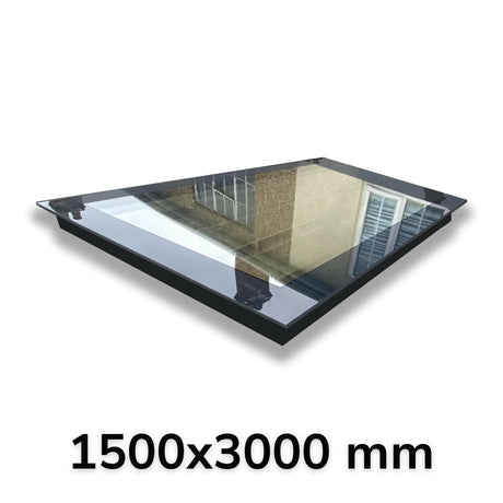 1500 x 3000 mm LD Frameless Triple Glazed Flat Roof Skylight.