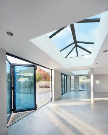 1500 x 4000 mm Stratus Aluminium Roof Lantern Style 7 (Traditional).