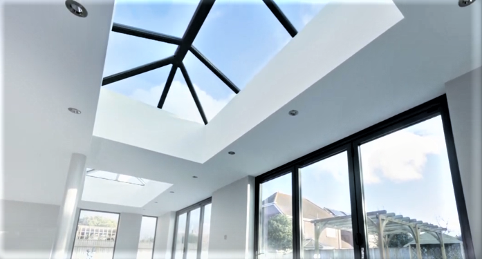 2500 x 4500 mm Stratus Aluminium Roof Lantern Style 5 (Traditional).