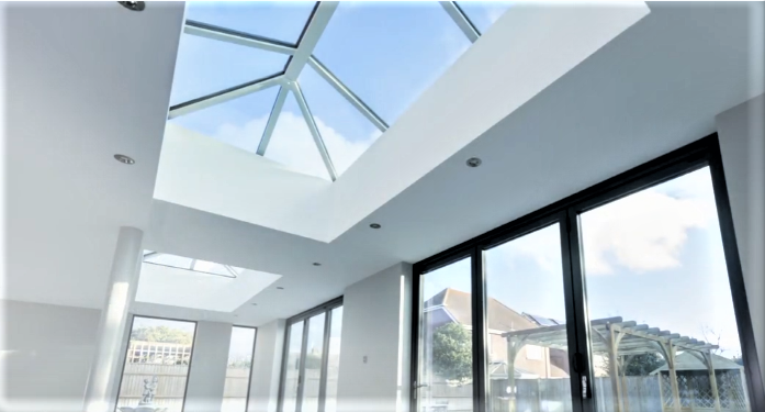 1000 x 2500 mm Stratus Aluminium Roof Lantern Style 5 (Traditional).