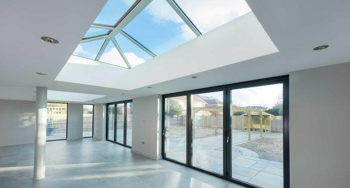 1000 x 3500 mm Stratus Aluminium Roof Lantern Style 5 (Traditional).