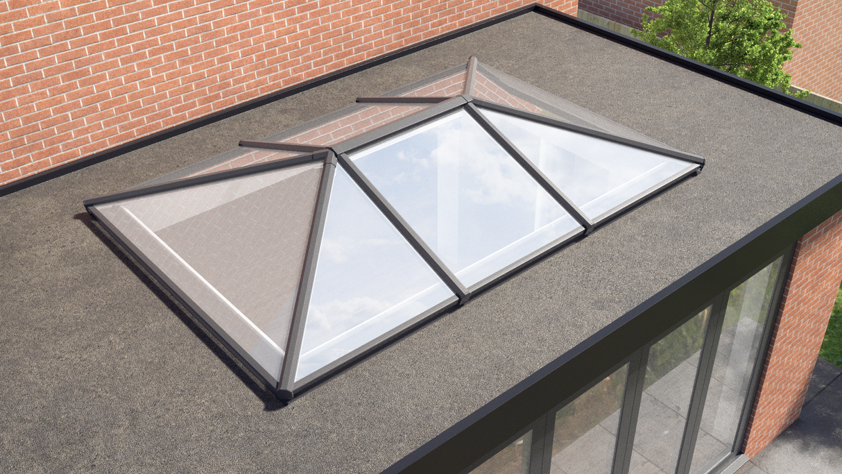750 x 2250 mm Stratus Aluminium Roof Lantern Style 3 (Traditional).