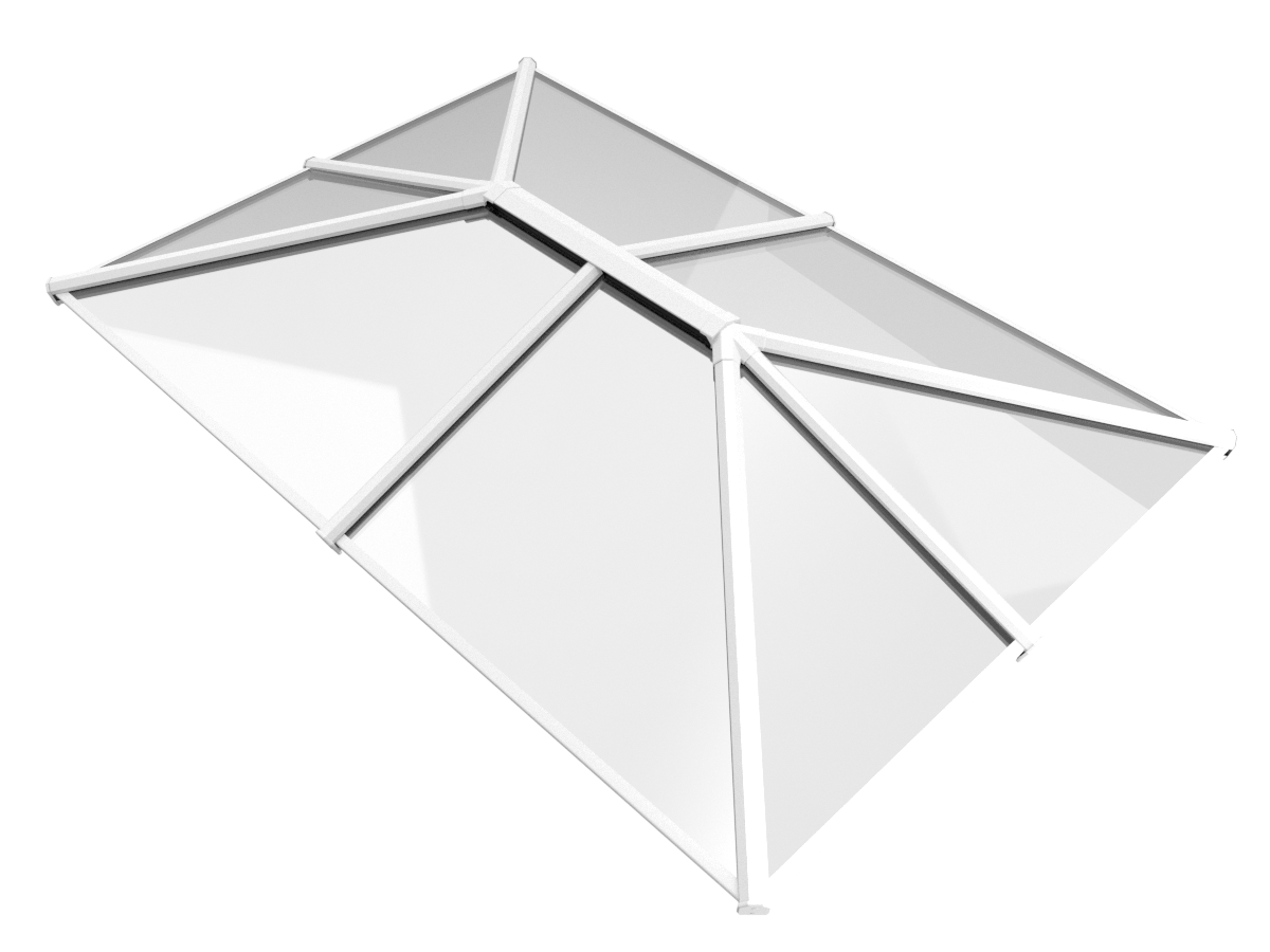 2000 x 2250 mm Stratus Aluminium Roof Lantern Style 4 (Traditional).