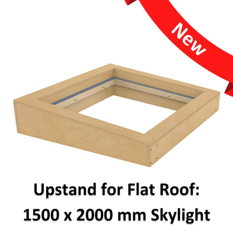 1500 x 2000 mm Insulated Upstand for Flat Roof Skylight.