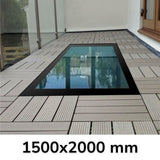 1500 x 2000 mm Framed Walk-on Skylight.