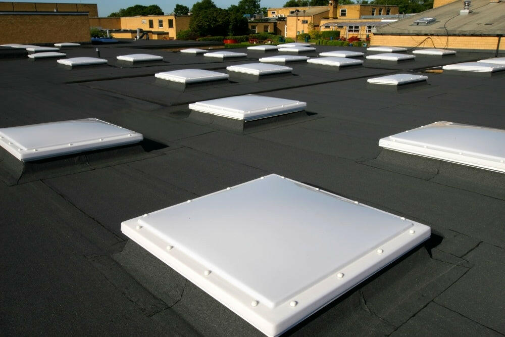 900 x 900 mm Polycarbonate Fixed Dome Rooflight by Mardome Trade.