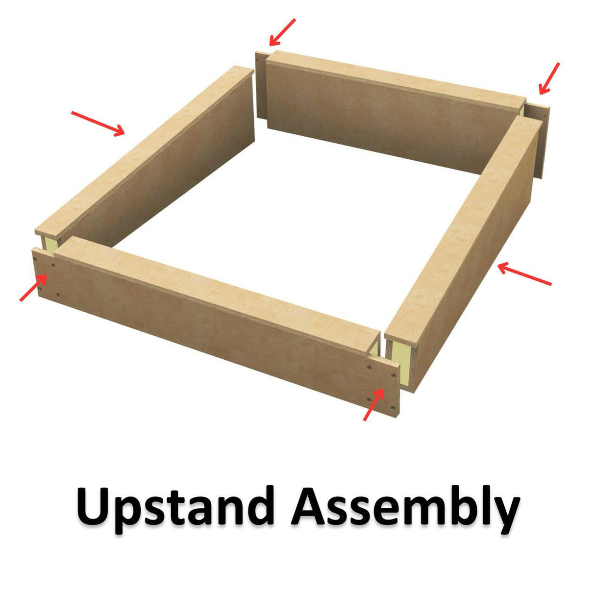 600 x 1800 mm Insulated Upstand for Flat Roof Skylight.