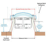 1650 x 1800 mm Smoke Vent Rooflight by Mardome.