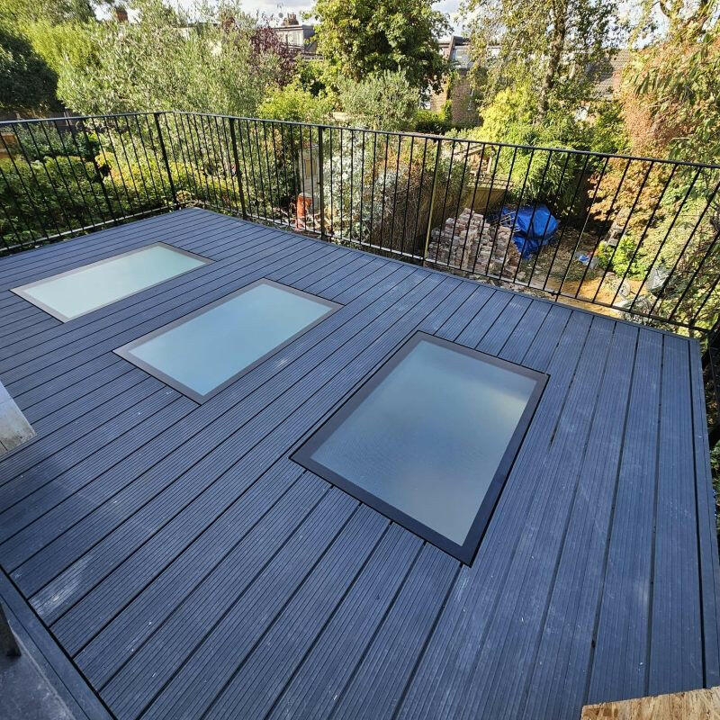 600 x 900 mm Frameless Walk-on Skylight.