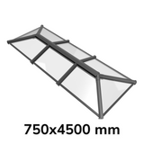 750 x 4500 mm Stratus Aluminium Roof Lantern Style 3 (Traditional).
