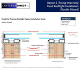 1000 x 1200 mm LD Framed Pitched Roof Skylight.