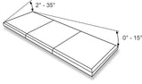 2500 x 3000 mm Electric Opening Glass Link Modular Skylight (1 Fixed 1 Opening).