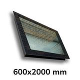 600 x 2000 mm LD Frameless Triple Glazed Pitched Roof Skylight.