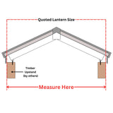 1000 x 2500 mm Brett Martin Contemporary Roof Lantern.