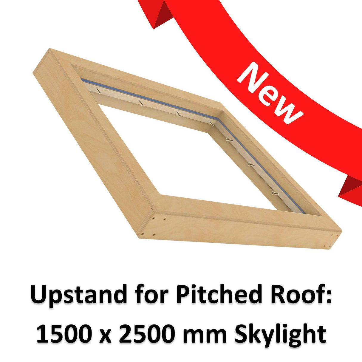 1500 x 2500 mm Insulated Upstand for Pitched Roof Skylight.