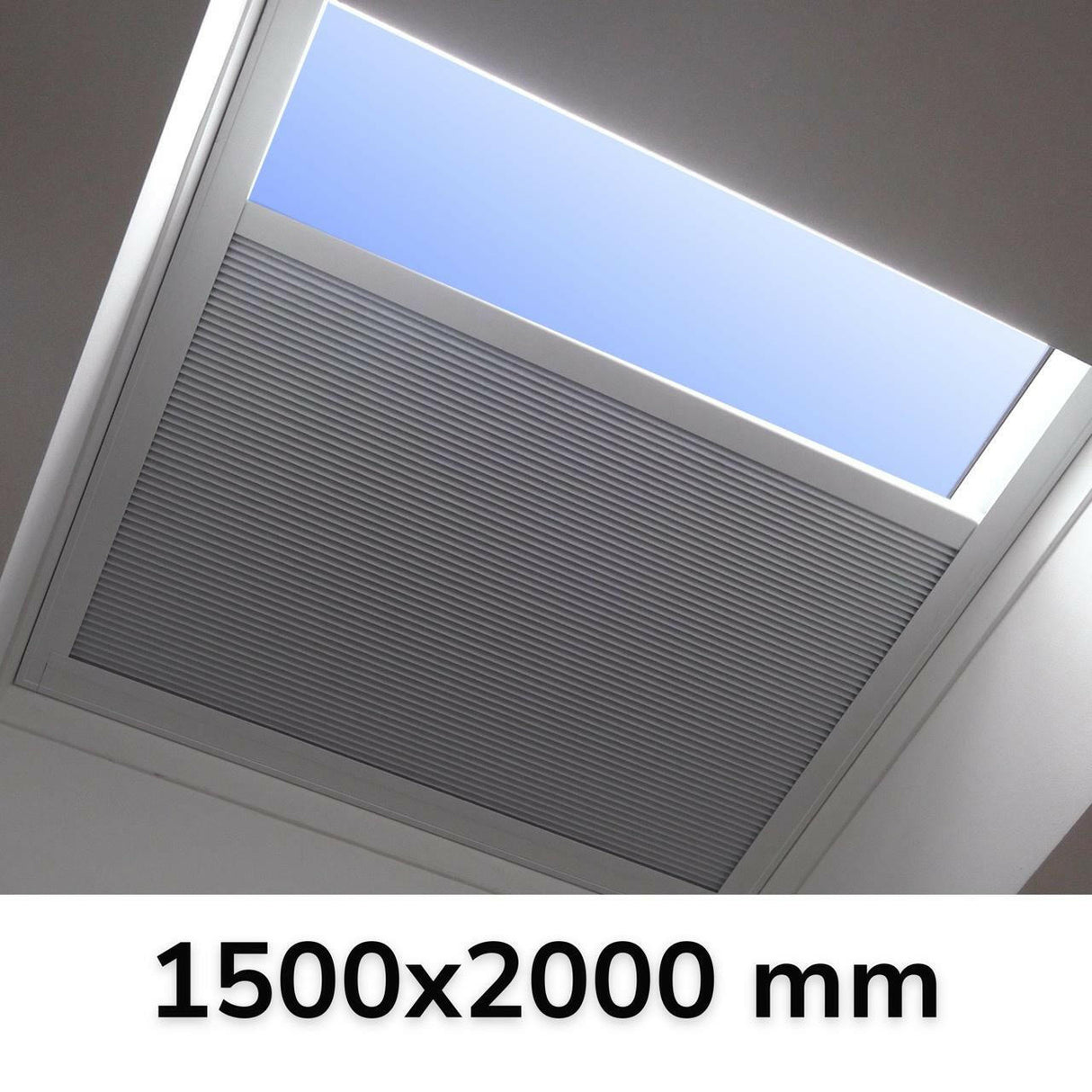 1500 x 2000 mm LD Manual Blinds for Flat / Pitched Roof Skylights & Roof Lanterns.