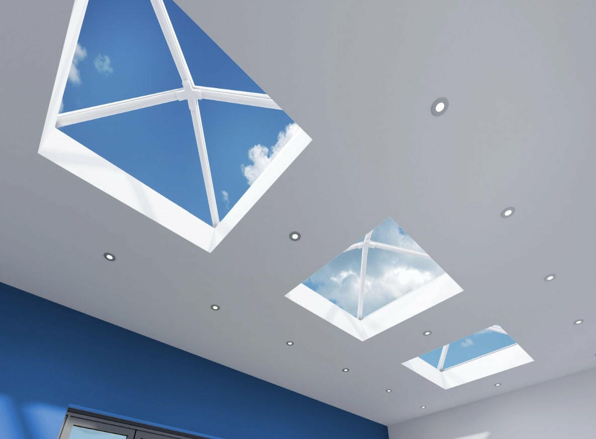 800 x 800 mm Stratus Aluminium Roof Lantern Style 8 (Pyramid).