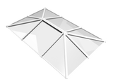 2000 x 4500 mm Stratus Aluminium Roof Lantern Style 5 (Traditional).