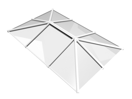 1000 x 2500 mm Stratus Aluminium Roof Lantern Style 5 (Traditional).