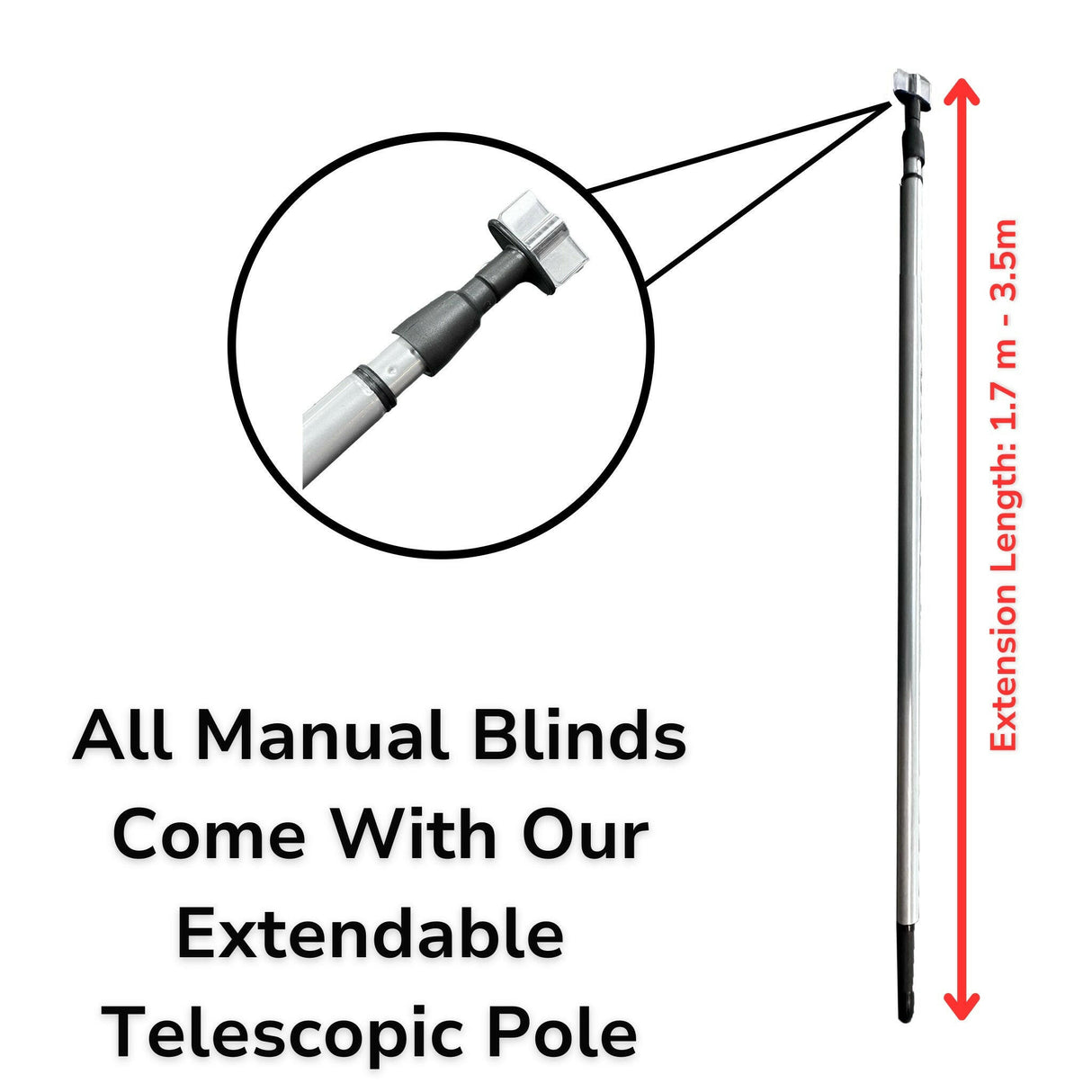 1500 x 2000 mm LD Manual Blinds for Flat / Pitched Roof Skylights & Roof Lanterns.