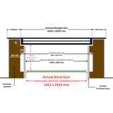 150 x 300 cm LD elektrische jaloezieën voor platte/schuine daken dakramen
