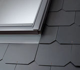 Solin pour ardoise VELUX Pro EDL SK01 1000 114x70 cm avec isolation | Finition aluminium gris