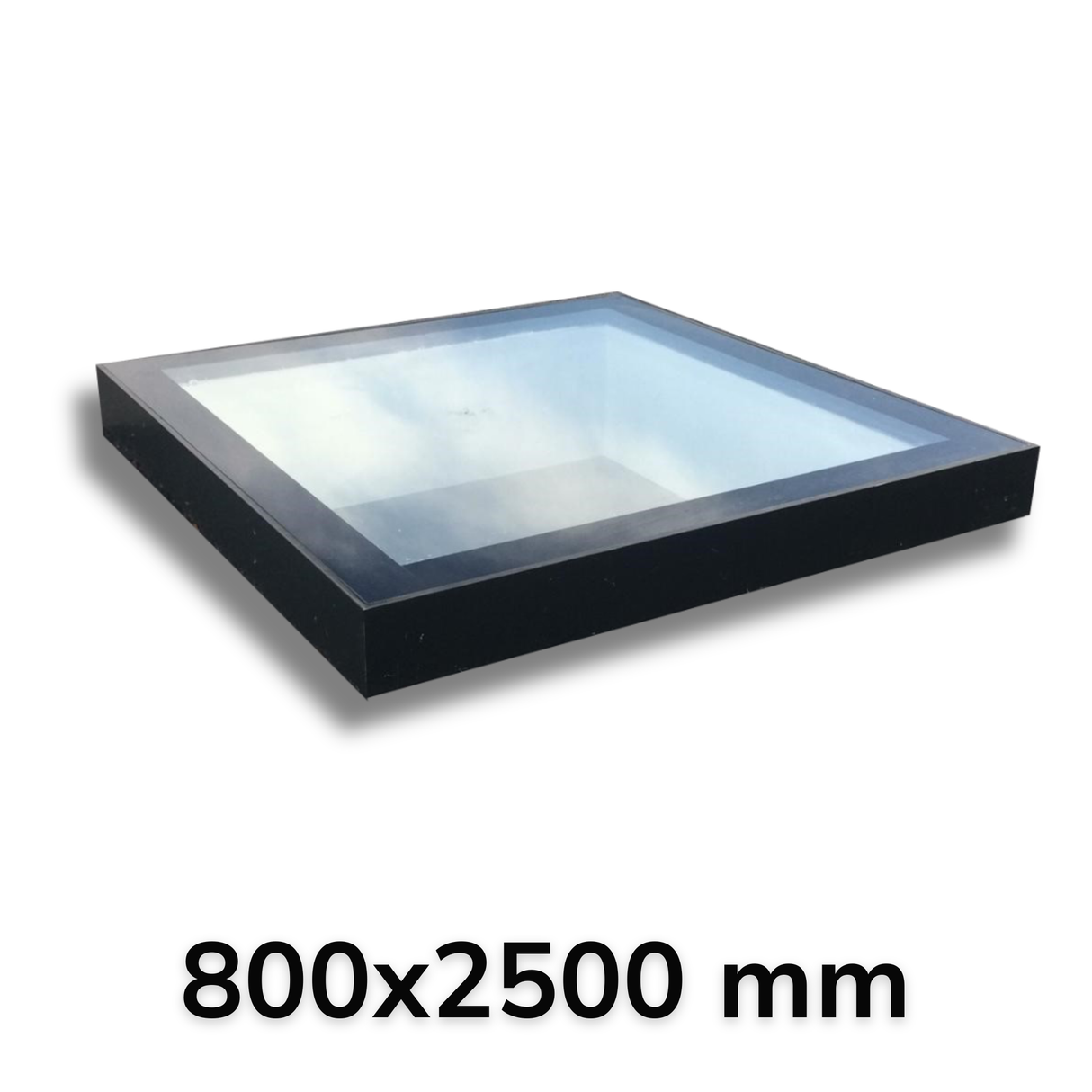 800 x 2500 mm LD Framed Flat Roof Skylight.