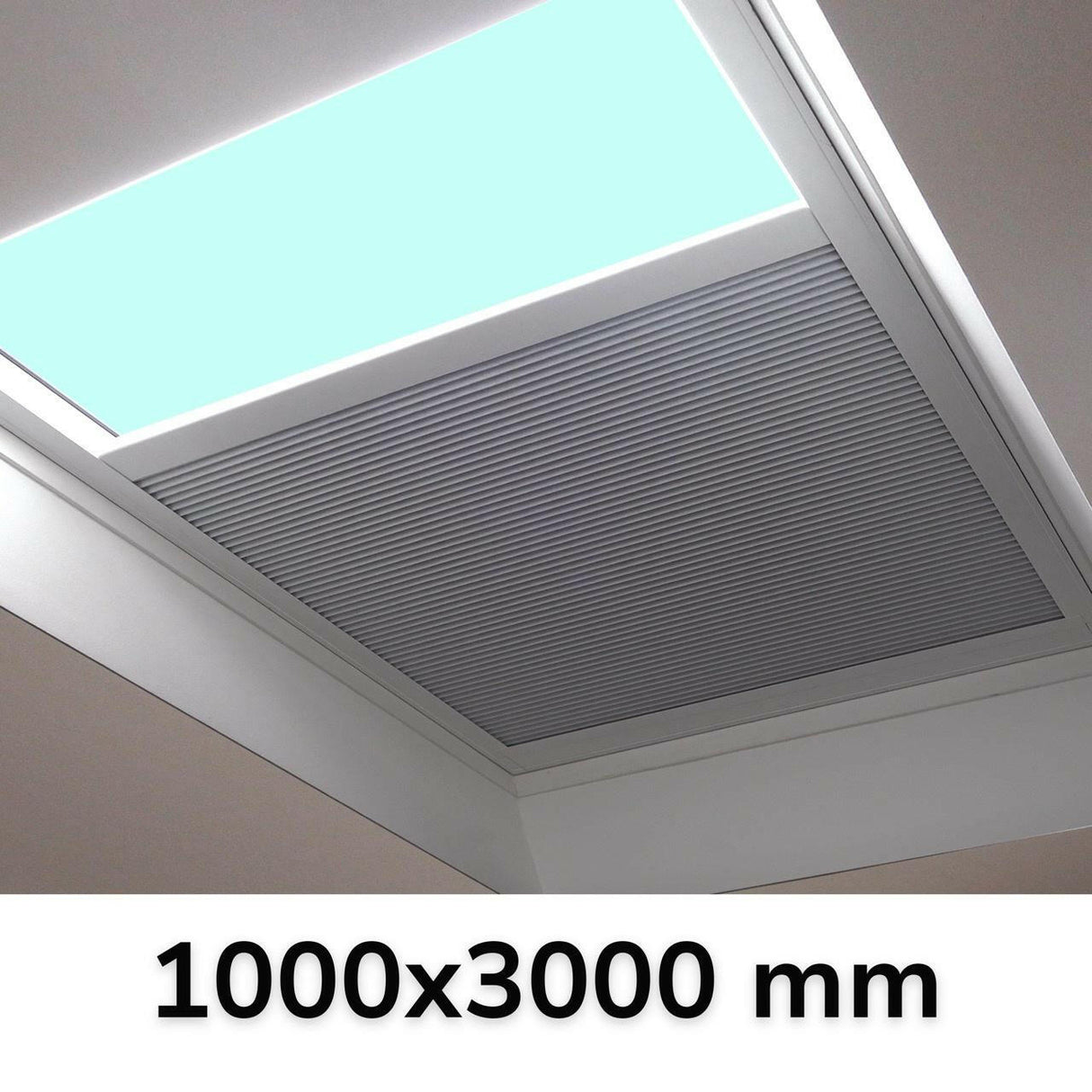 1000 x 3000 mm LD Electric Blinds for Flat / Pitched Roof Skylights & Roof Lanterns.