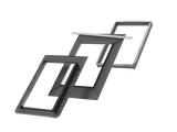 94x98 cm VELUX Pro+ EDL PK04 2100 Leisteen lood met isolatie | Koperen afwerking