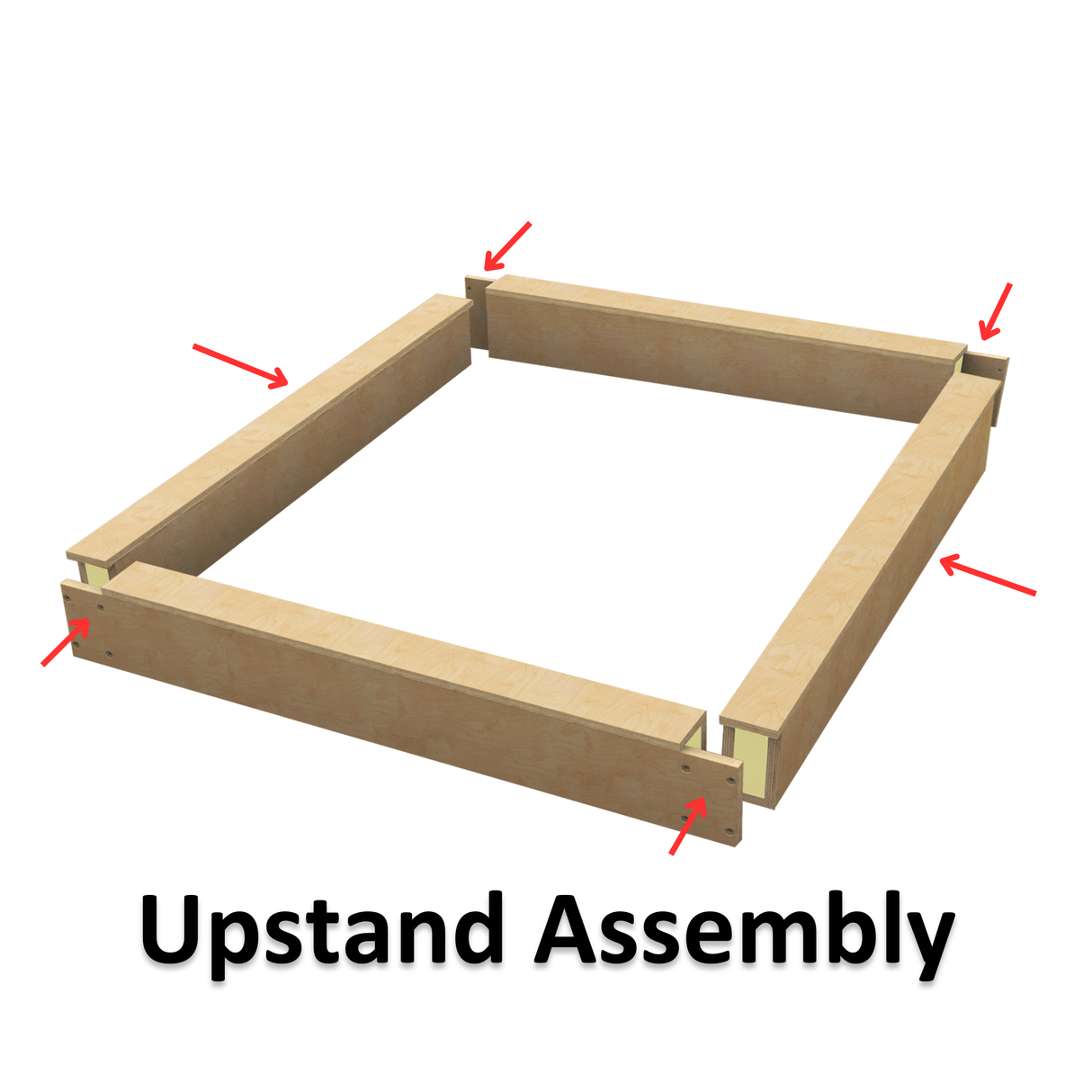 1500 x 2500 mm Insulated Upstand for Pitched Roof Skylight.